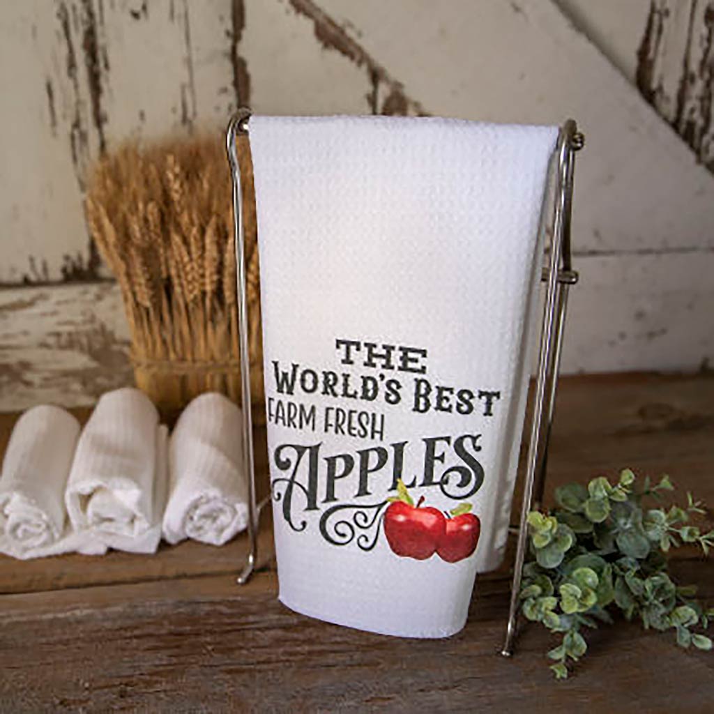 The World's Best Farm Fresh Apples Kitchen towel
