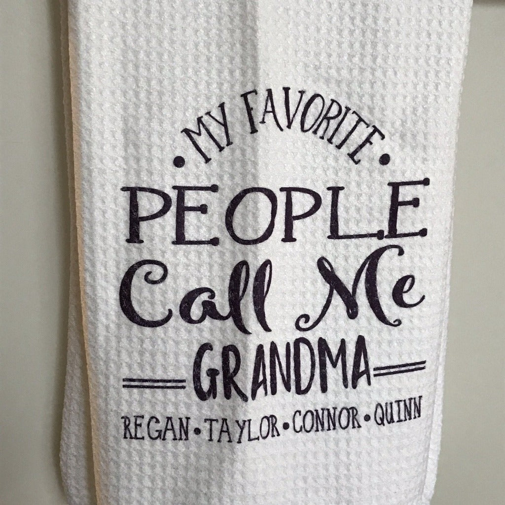 My Favorite People Call me Grandma Water Bottle - Customizable