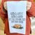 Dishtowel that says, &quot;God is Great, God is Good, Let us Thank Him for our Food&quot; with a watercolor image of a roasted turkey centered below the text.